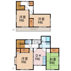 保刈貸家の物件間取画像